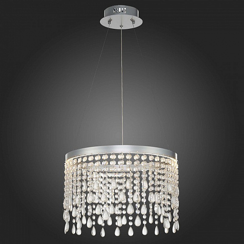 Люстра подвесная LED 24W 3000K/4000K/6000K SL6201.103.24 серебро Vega ST-Luce