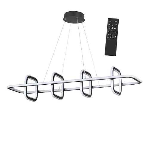 Светильник диммируемый, пульт ДУ 120*31*200 см, LED 175 W, 4000К Черный Novotech Over 359185 IP20