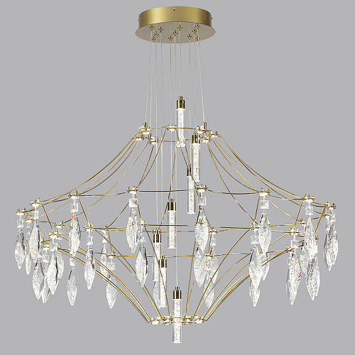 Подвесная люстра 51W 4000K 7000/51CL золото Flamenco Odeon Light Exclusive