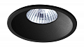 Встраиваемый светодиодный светильник под сменную лампу Donolux PLUTON, черный (DL18412/11WW-R Black)