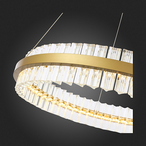Светильник подвесной LED 1*44W 3000K SL383.213.01 матовое золото Cherio ST-Luce