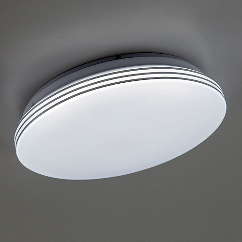 Потолочный светодиодный светильник CL714240V белый/хром Симпла Citilux