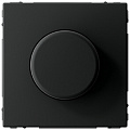 СВЕТОРЕГУЛЯТОР (диммер) поворотно-нажим., LED, RC, 400 Вт , ArtGallery, цвет Карбон, GAL001023