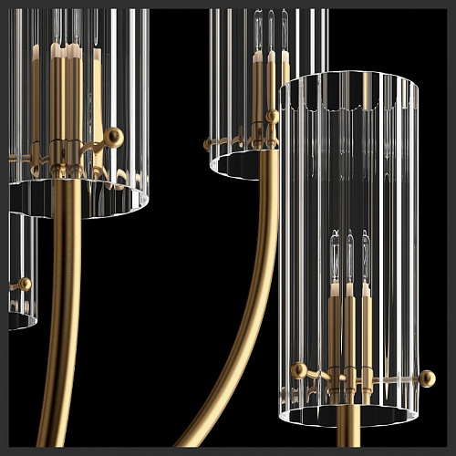 Люстра на штанге 73см Maytoni Arco MOD223PL-08BS