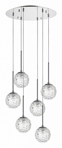 Люстра-каскад Lightstar Bari 815260, диаметр 50 см, хром