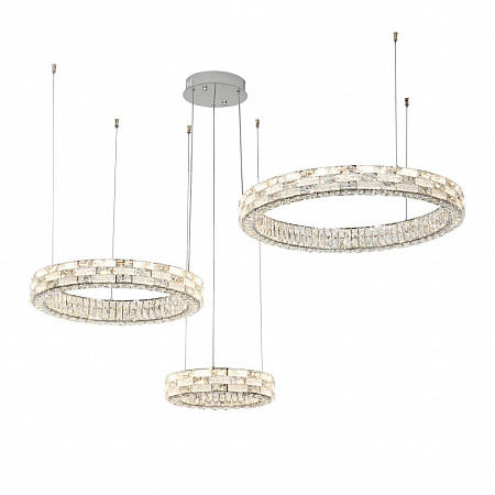 Люстра подвесная LED 150W 2800К-6500К 4014/09/03P хром Gabbana Stilfort