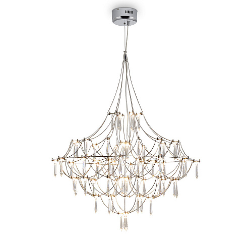 Подвесная светодиодная люстра 22.1W 3000K FR6138PL-L44CH хром Amela Freya
