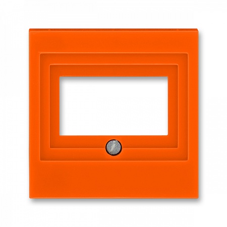 ABB EPJ Levit Оранжевый / дымчатый чёрный Накладка для розеток USB / HDMI / VGA, , оранжевый