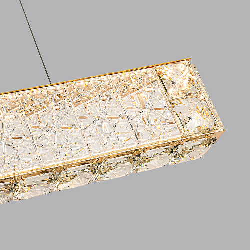 Подвесная хрустальная светодиодная люстра 40W 3700К 5071/40L золото Version Odeon Light
