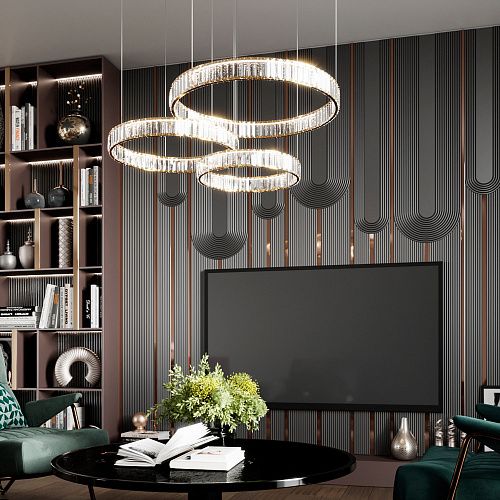 Подвесной светодиодный светильник 5015/36L золото Vekia Odeon Light