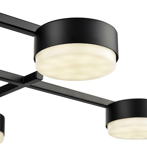 Люстра потолочная 8*GX53 8186/8C черный Comfi Dabra Lumion