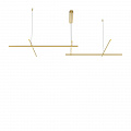 Подвесной светильник 121,4*54,3*310 см, LED, 80W, 3000К, Maytoni Radiance MOD278PL-L86G3K1 золото матовое