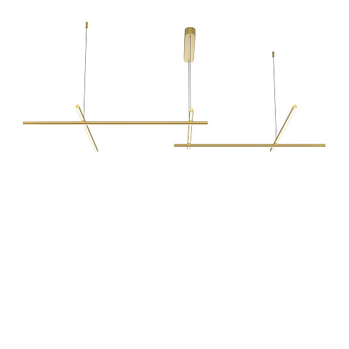 Подвесной светильник 121,4*54,3*310 см, LED, 80W, 3000К, Maytoni Radiance MOD278PL-L86G3K1 золото матовое