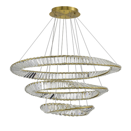 Светильник подвесной LED 97W 4000K SL6204.301.03 латунь/прозрачный Ritorto ST-Luce