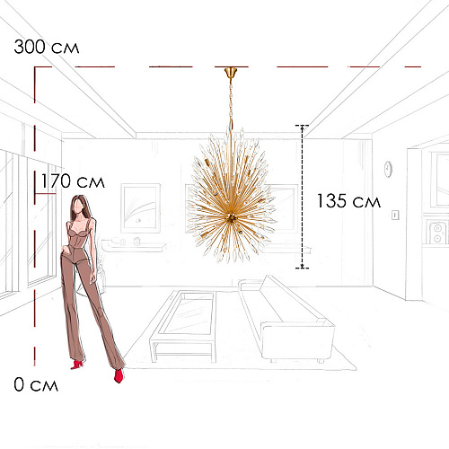 Люстра 12*Е14 Loft It Splash 10418/12