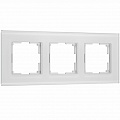 Рамка на 3 поста Senso (белый, стекло soft-touch) W0033101