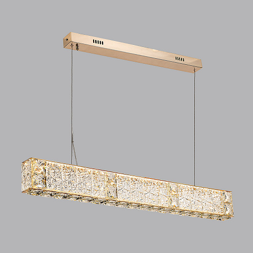 Подвесная хрустальная светодиодная люстра 40W 3700К 5071/40L золото Version Odeon Light