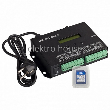 Контроллер Arlight HX-803S HX-803SA DMX (8192 pix, 220V, SD-карта) 019859