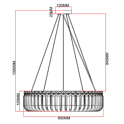 Подвесная люстра 10*G9 A1071SP-10CC хром Mayotte Arte Lamp