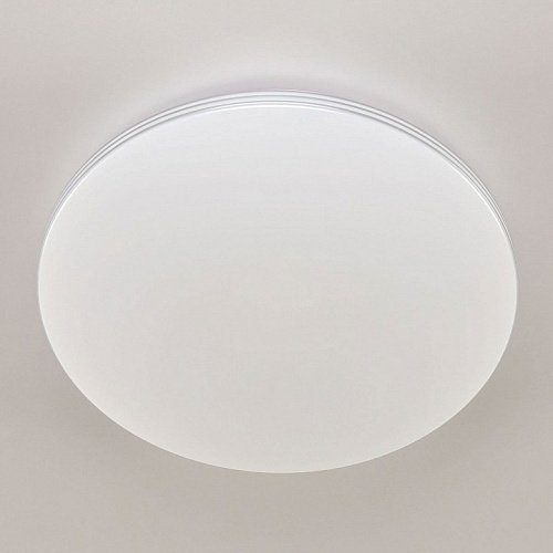 Потолочный светодиодный светильник с пультом CL714480G белый/хром Симпла Citilux