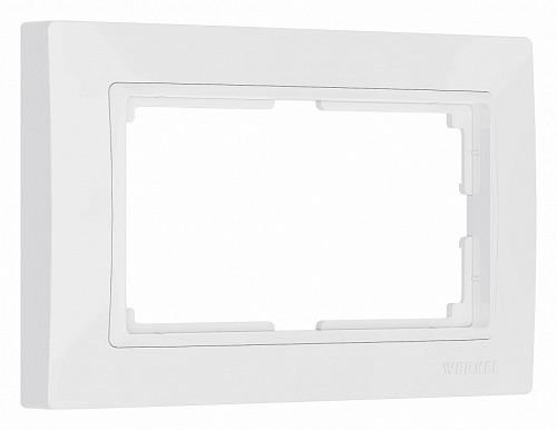Рамка Белый для двойной розетки Werkel Snabb basic W0082001