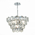 Хрустальная подвесная люстра 6*E14 SL1631.103.06 хром/прозрачный Viterbo ST Luce