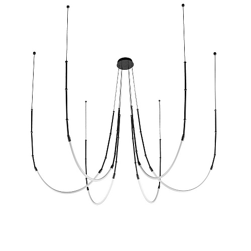 Подвесной светильник 150*100 см, 1*LED, 39W, 3000K Arte Lamp Klimt A2850SP-42BK, Черный
