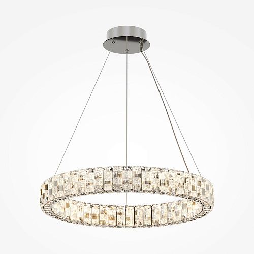 Подвесной светодиодный светильник 30W 3000K MOD335PL-L30CH3K прозрачный/хром Castello Modern Maytoni