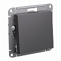 Переключатель 1-клавишный Atlas Design, базальт ATN001461