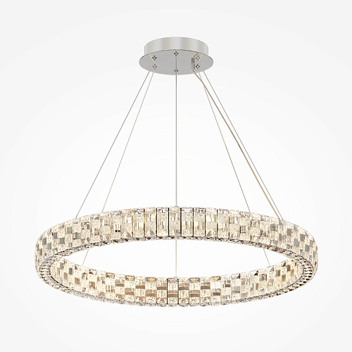 Подвесной светодиодный светильник 40W 3000K MOD335PL-L40CH3K прозрачный/хром Castello Modern Maytoni