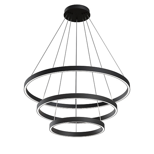 Подвесной светодиодный светильник 107W 3000К/4000К MOD058PL-L100BK чёрный Rim Maytoni