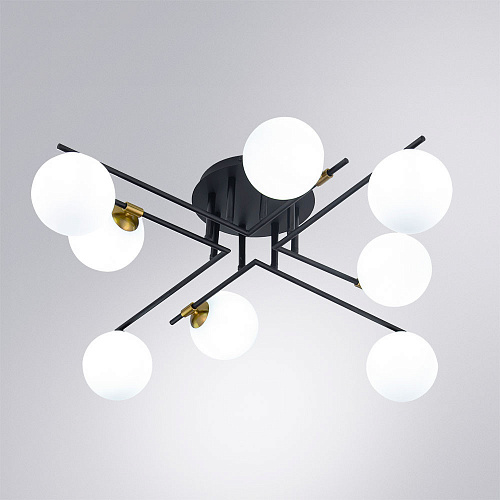 Потолочный светильник 8*G9 A2243PL-8BK черный Gemini Arte Lamp