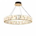 Подвесная хрустальная светодиодная люстра 100W 3700К 5072/100L золото Crossa Odeon Light
