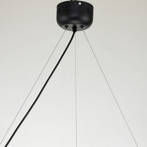 Подвесная люстра Favourite Light point 2997-6P, D650*H290/1220, каркас светильника сочетает два цвета - золотая гальваника и черный, поворотный плафон, лампу GU10 можно менять