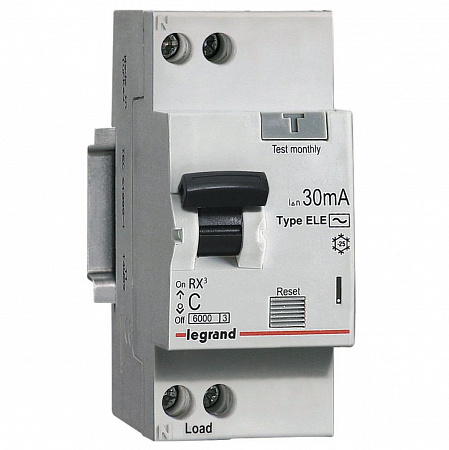 Legrand RX3 Дифференциальный автоматический выключатель 30мА 6А 1P+Н (AC)