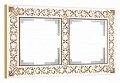 Рамка на 2 поста Werkel Antik (белое золото) W0021523