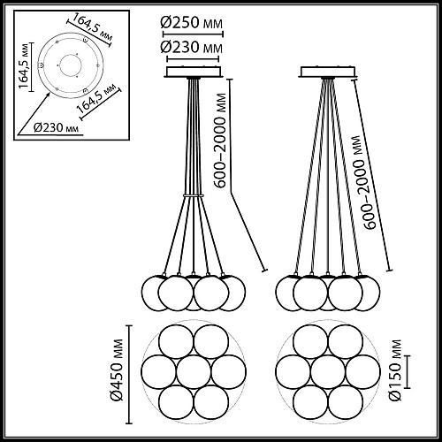 Люстра Odeon Light Magia 7109/7