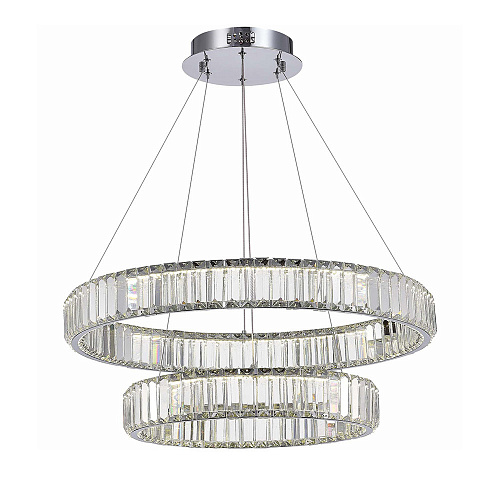 Хрустальная светодиодная люстра 70W 4000K SL1622.103.02 хром/прозрачный Tivoli ST Luce