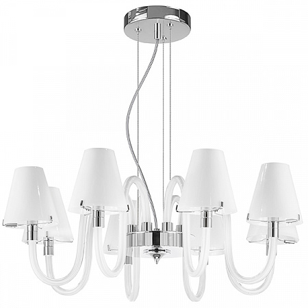 Люстра подвесная 760086 хром/белый Bianco Lightstar