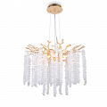 Подвесной светильник 6*G9 FR1010PL-06G золото Mineral Crystal Freya