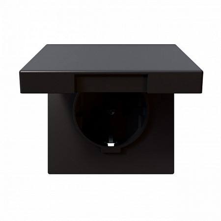 Розетка с заземлением и крышкой Jasmart FD 16А IP44, никель FD5505NI