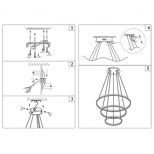 Светильник 80 см, 110W, 4000K Kink Light Тор KIN08223,01A белый