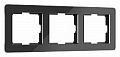 Рамка на 3 поста Werkel Acrylic черный W0032708