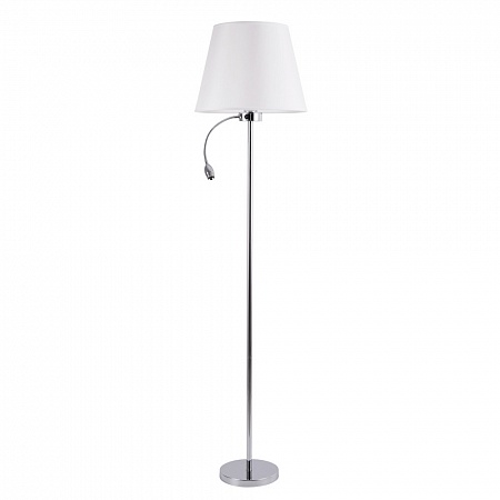 Торшер с подсветкой Arte Lamp Elba A2581PN-2CC