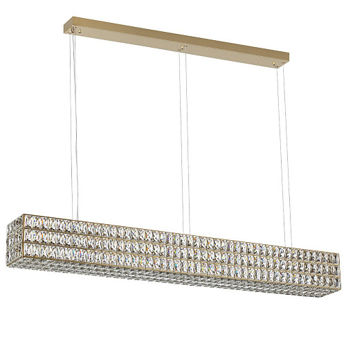 Хрустальная подвесная светодиодная люстра 60W 4000К 4926/60L золото Panta Odeon Light