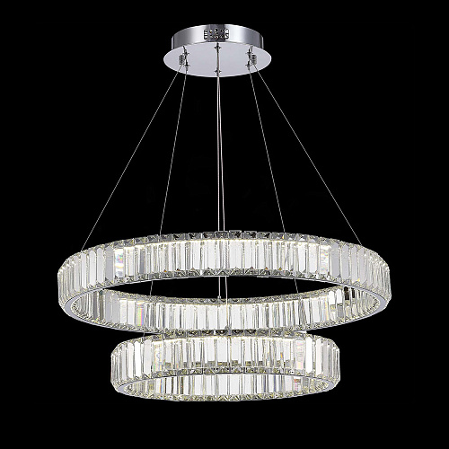 Хрустальная светодиодная люстра 70W 4000K SL1622.103.02 хром/прозрачный Tivoli ST Luce