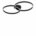 Потолочный светильник Eglo AMANDOLO, 19,5W(LED), 2400lm, L675, B380, H65, алюминий, сталь, черный/пластик, белый