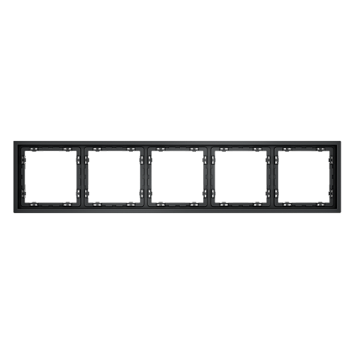 Рамка пластиковая 5-постовая Voltum S70 графит VLS100507