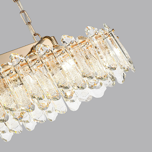 Подвесная хрустальная люстра 12*Е14 5069/12 золото Bullon Odeon Light