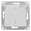 Розетка с/з с прозрачной крышкой белый Aqua IP44 AtlasDesign ATN440146
